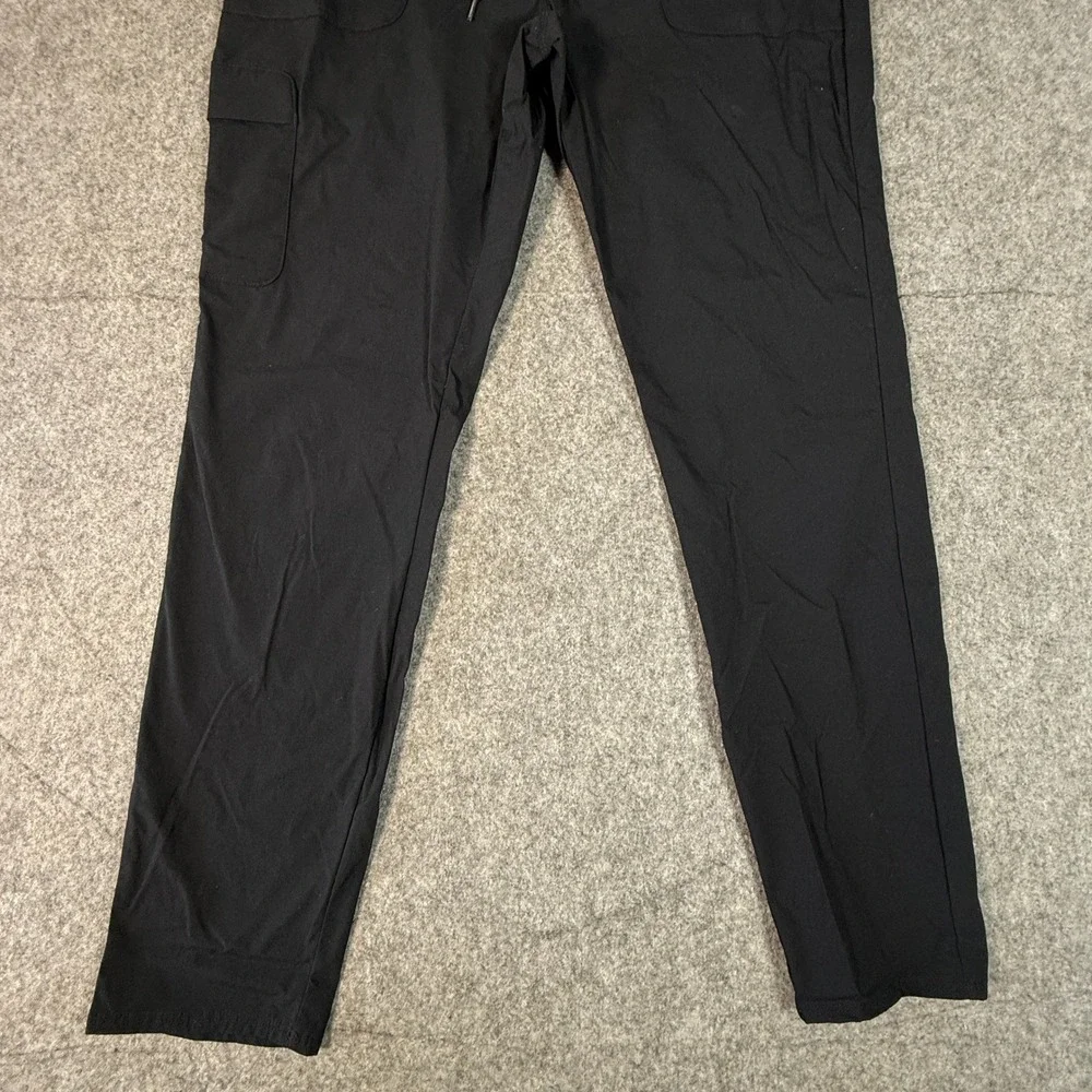Columbia Cargo Pants Womens Medium Black Tapered Leg Hiking Outdoor Drawstring